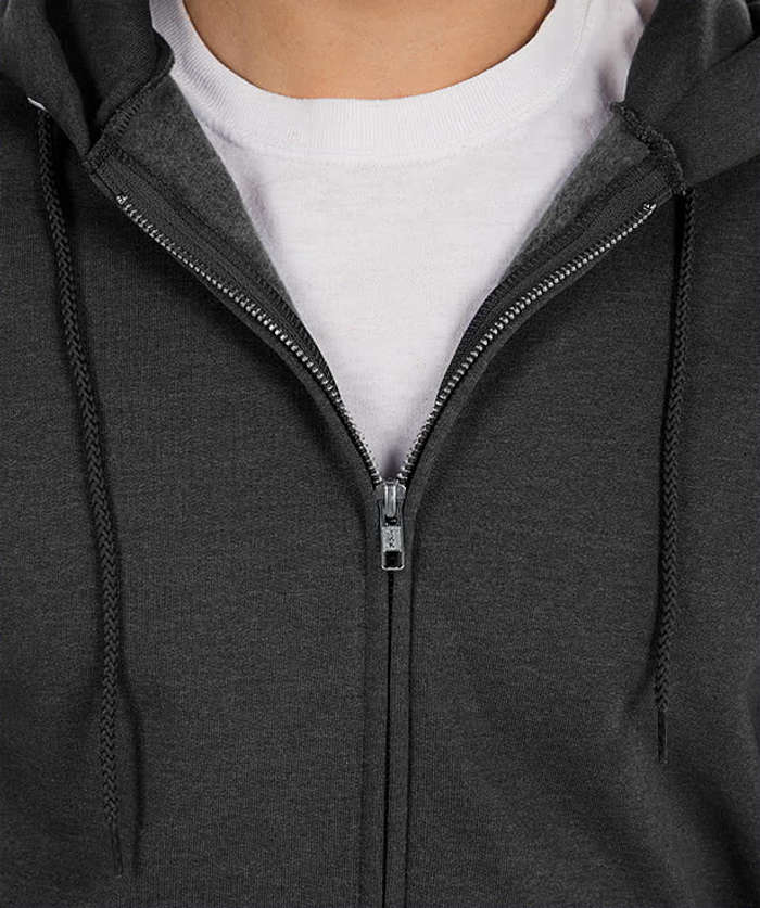 Champion Powerblend Midweight Zip Hoodie - Silver Grey