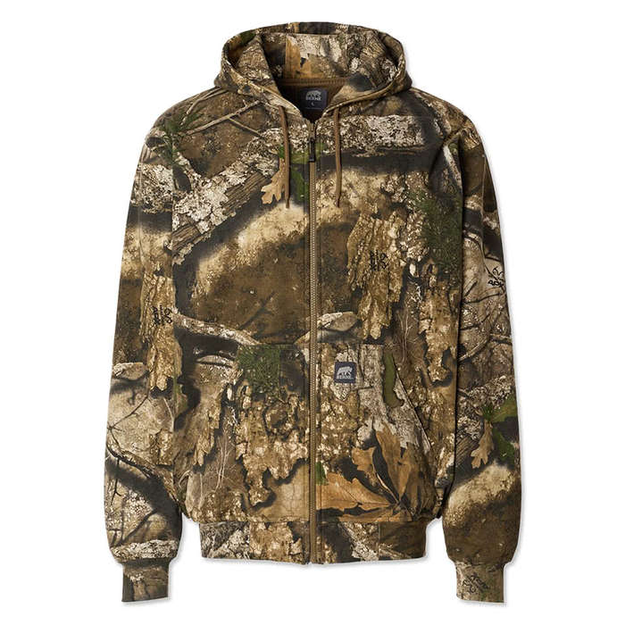 Berne Heritage Thermal Lined Zip Hoodie - Charcoal