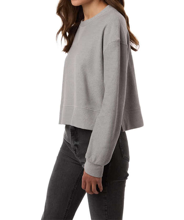 Boxercraft Women’s Boxy Cropped Crewneck Sweatshirt - Navy