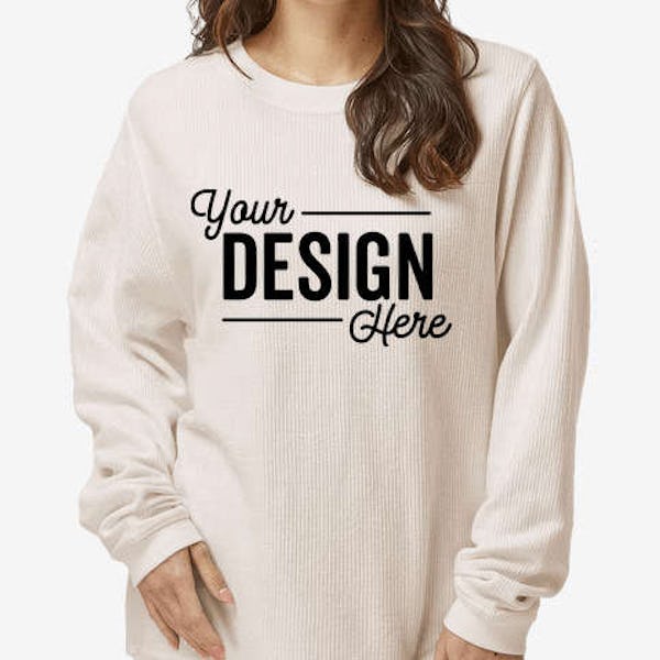 Boxercraft Corded Crewneck Sweatshirt - Natural