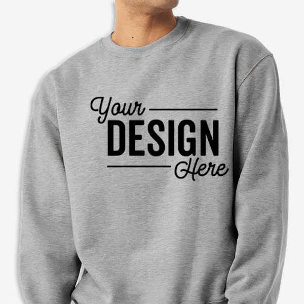 Bella + Canvas Heavyweight Crewneck Sweatshirt - Athletic Heather
