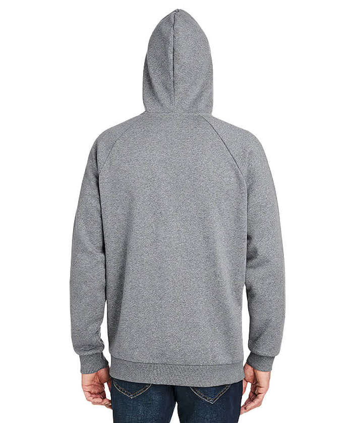 Under Armour Rival Fleece Zip Hoodie - Castlerock Light Heather / White