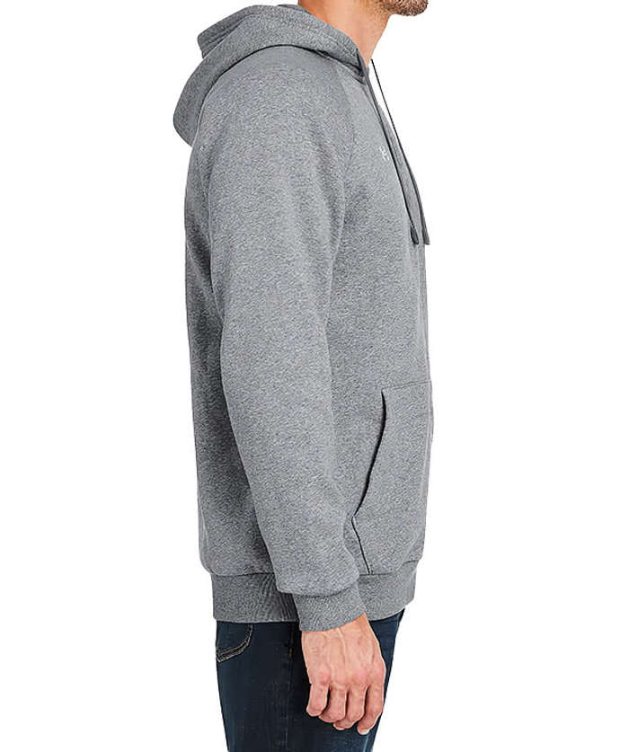 Under Armour Rival Fleece Zip Hoodie - Castlerock Light Heather / White