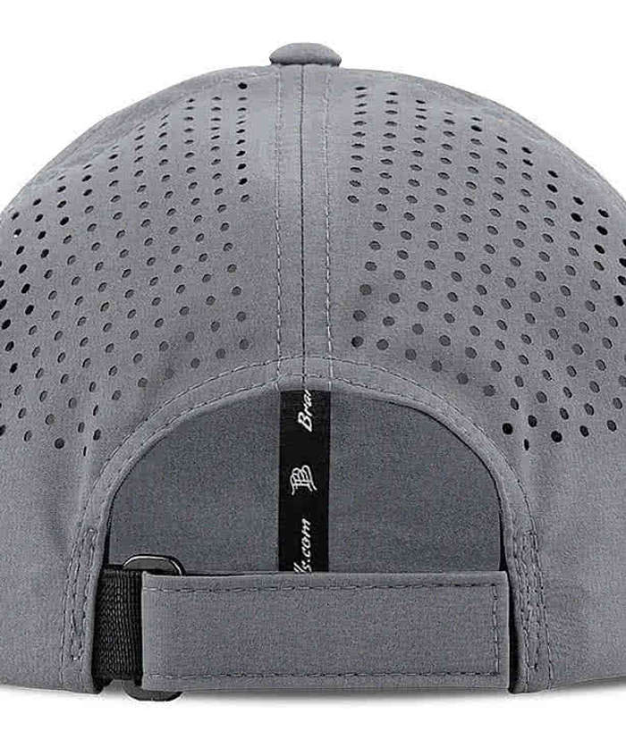 Branded Bills Bare Curved Performance Baseball Hat - Black 6 Branded Bills Bare Curved Performance Baseball Hat - Black