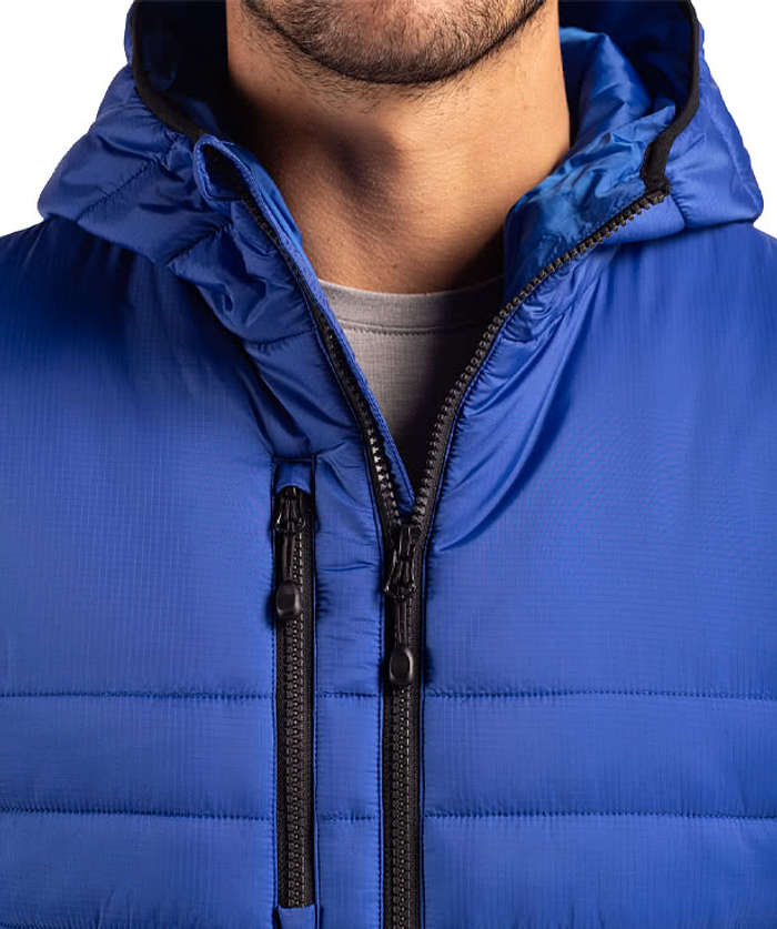 Clique by Cutter & Buck Valhalla Recycled Full Zip Puffer Jacket - Pure Slate