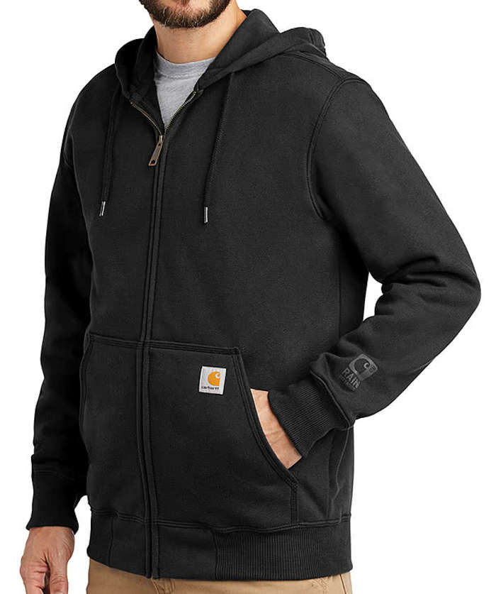 Carhartt Rain Defender Paxton Heavyweight Zip Hoodie - Carbon Heather 3 Carhartt Rain Defender Paxton Heavyweight Zip Hoodie - Carbon Heather