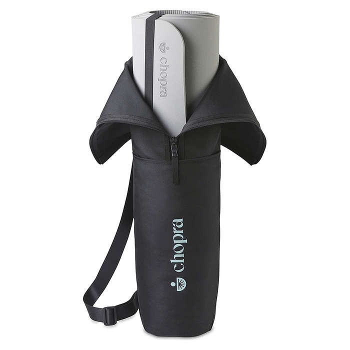 Laser Engraved Restore Yoga Mat with Bag - Black