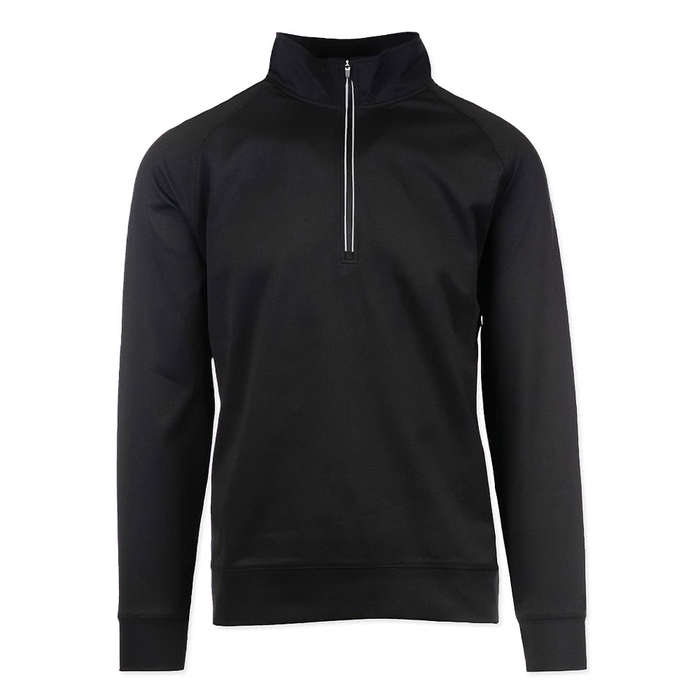 Burnside The Burn Quarter Zip Windbreaker Jacket - Black