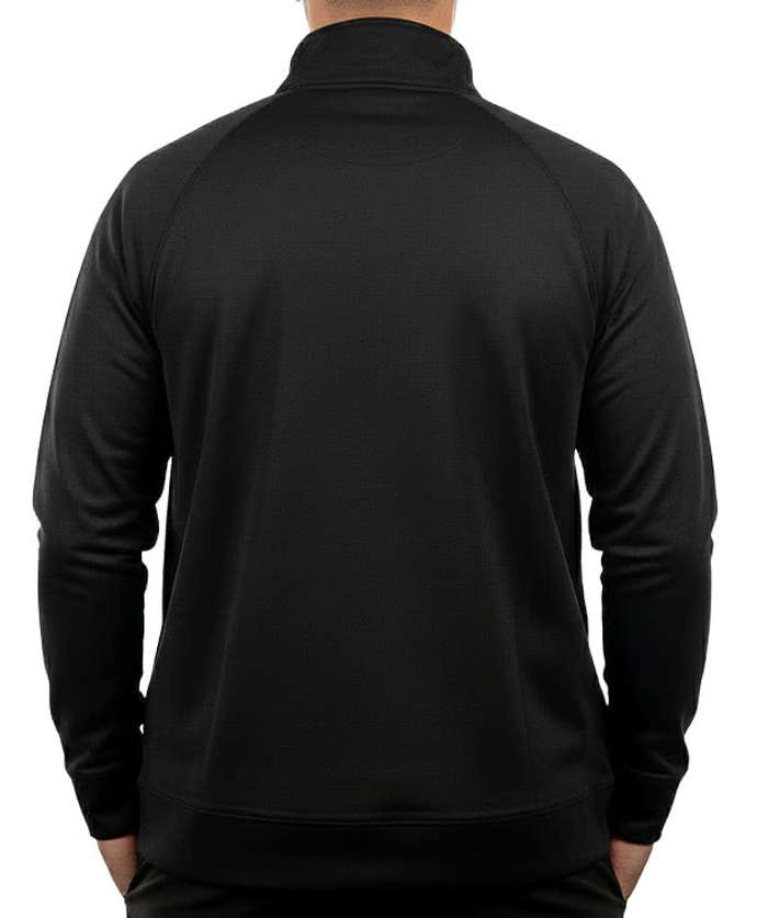 Burnside The Burn Quarter Zip Windbreaker Jacket - Black