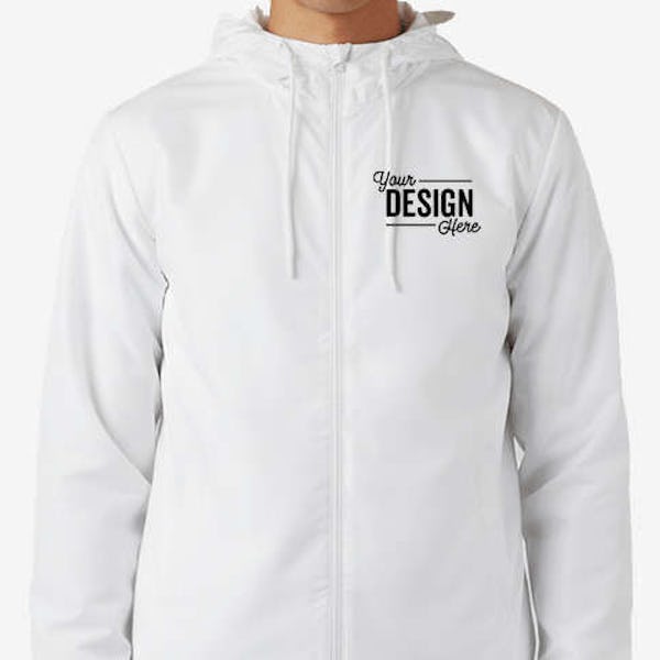 Burnside Lightweight Windbreaker - White