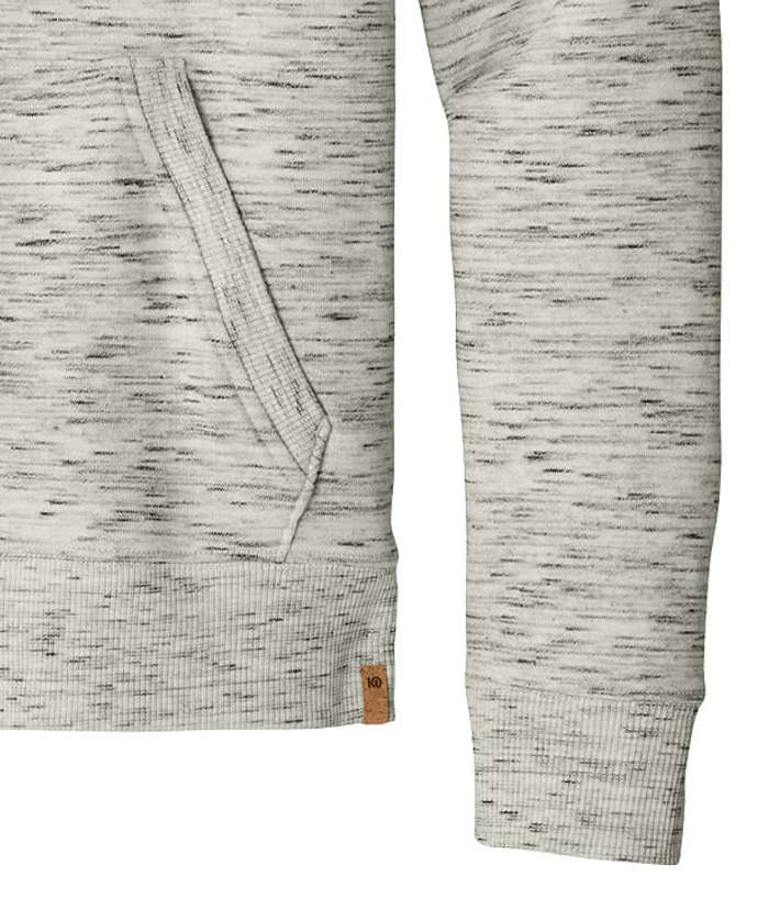 Tentree Space Dye Fleece Zip Hoodie - Meteorite Black