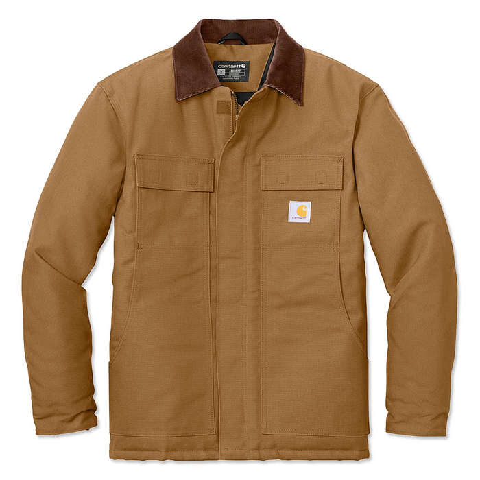 Carhartt Duck Traditional Coat - Printed - Dark Navy