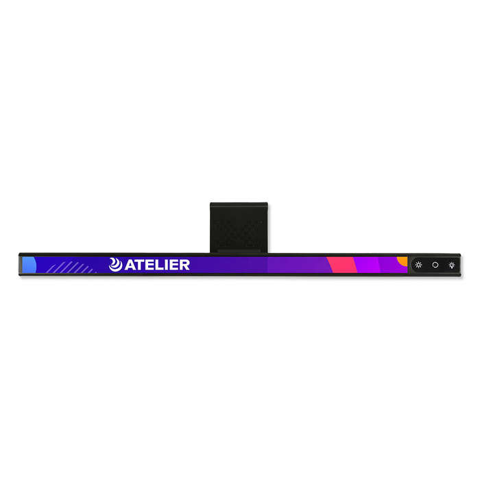 Full Color Screen Saber Computer Monitor Light Bar - Black