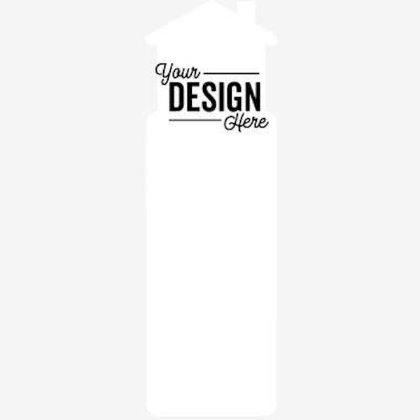 Full Color House Shaped Bookmark - White