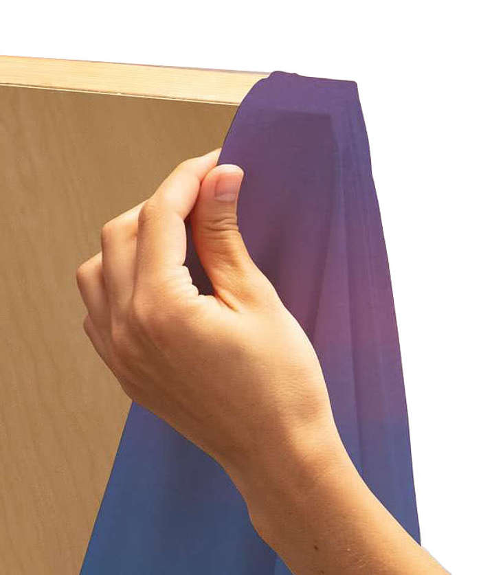 Full Color 24" x 80" Double-Sided Stretch Door Wrap - White