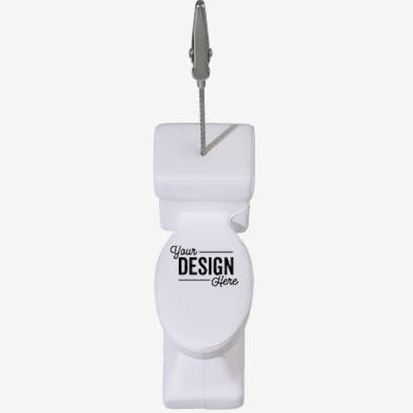 Toilet Shaped Stress Reliever Memo Holder - White