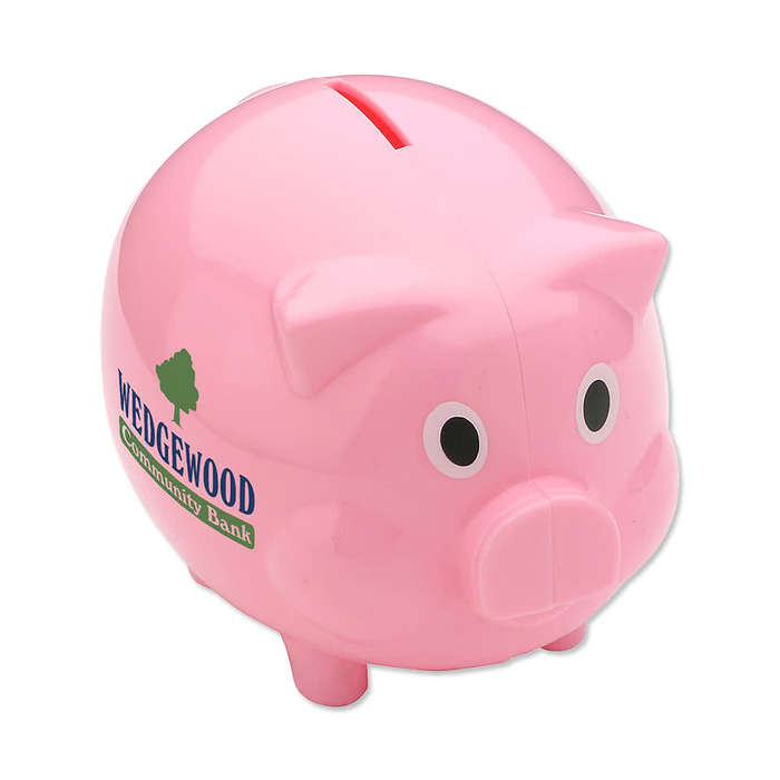 Classic Mini Piggy Bank - White