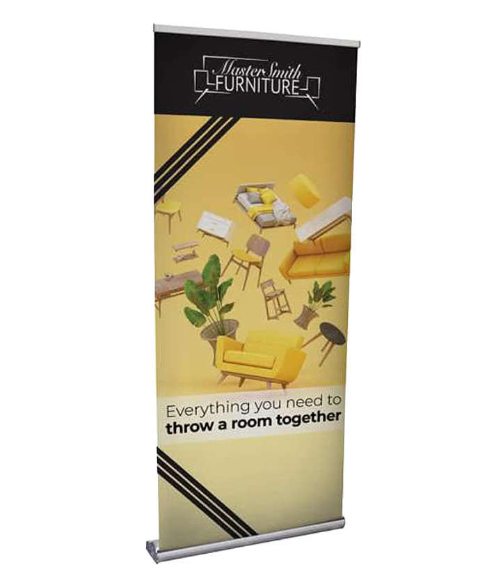 Full Color 34" x 82" Stratus Retractable Banner Kit - White 3 Full Color 34" x 82" Stratus Retractable Banner Kit - White