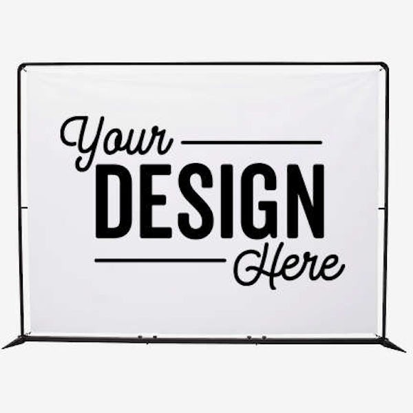 Full Color 123" x 90" FrameWorx Banner Display Kit - White