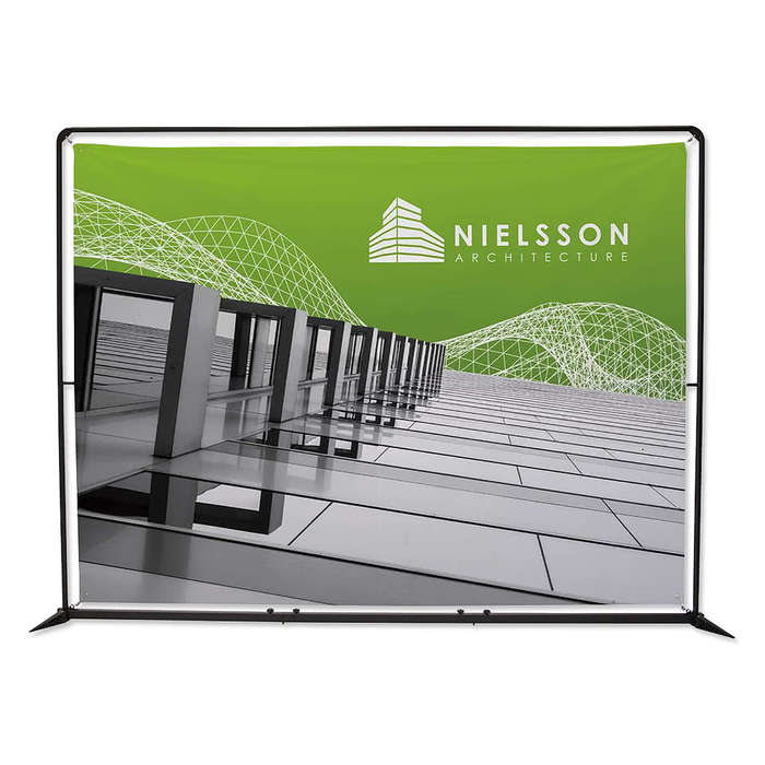 Full Color 123" x 90" FrameWorx Banner Display Kit - White