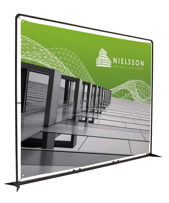 Full Color 123" x 90" FrameWorx Banner Display Kit - White 3 Full Color 123" x 90" FrameWorx Banner Display Kit - White