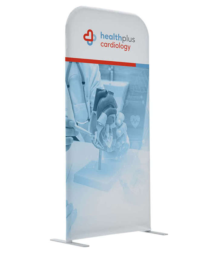 Full Color 24" x 49.5" Eurofit Double-Sided Tabletop Banner Display Kit - White 3 Full Color 24" x 49.5" Eurofit Double-Sided Tabletop Banner Display Kit - White