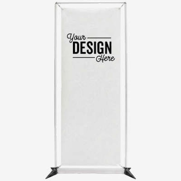 Full Color 41" x 82" FrameWorx Single-Sided Banner Display Kit - White