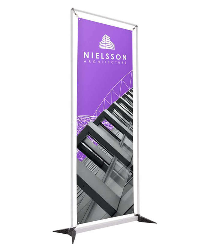 Full Color 41" x 82" FrameWorx Single-Sided Banner Display Kit - White 3 Full Color 41" x 82" FrameWorx Single-Sided Banner Display Kit - White