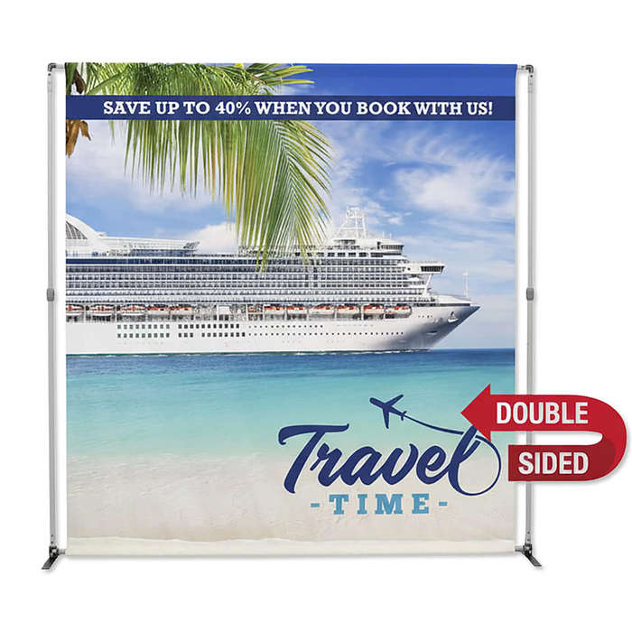 Full Color 94" x 94" Bravo Double-Sided Banner Kit - White