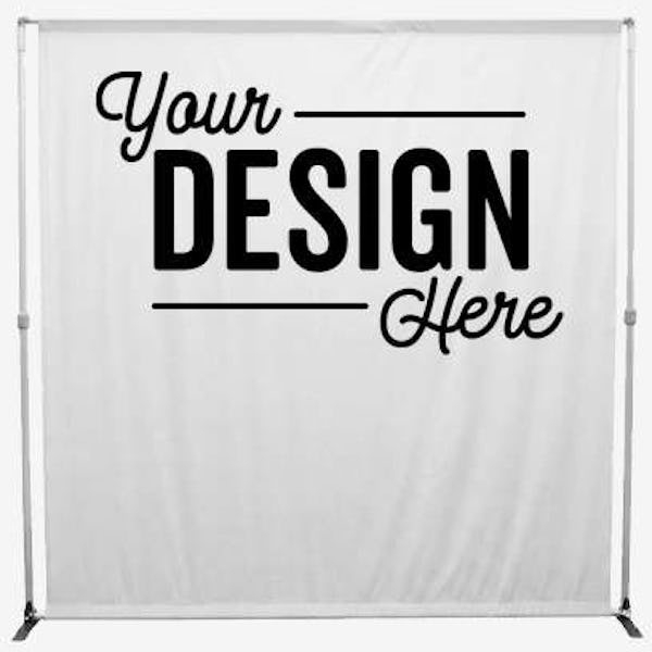 Full Color 94" x 94" Bravo Recycled Single-Sided Banner Kit - White