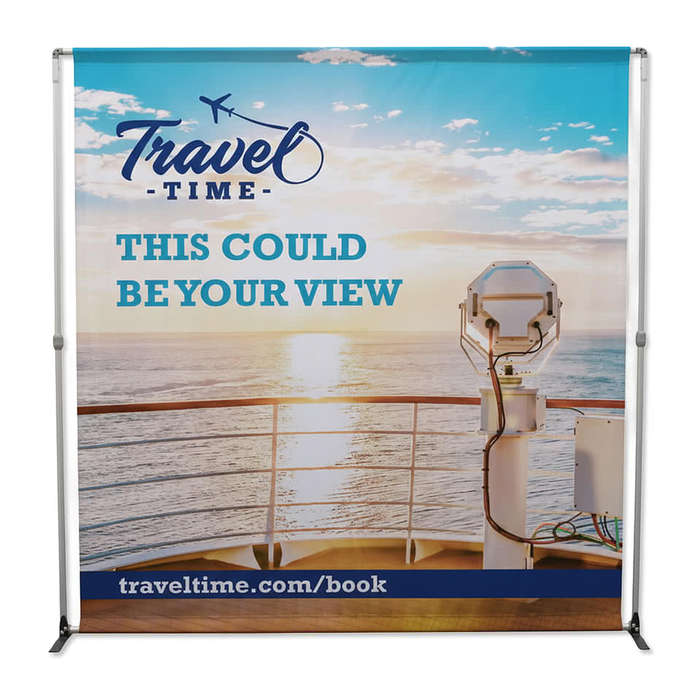 Full Color 94" x 94" Bravo Recycled Single-Sided Banner Kit - White
