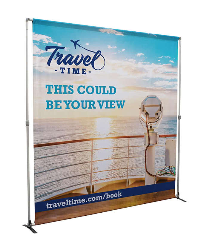 Full Color 94" x 94" Bravo Recycled Single-Sided Banner Kit - White