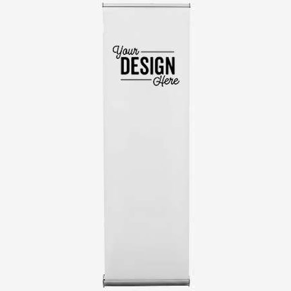 Full Color 25" x 82" Stratus Retractable Banner Kit - White