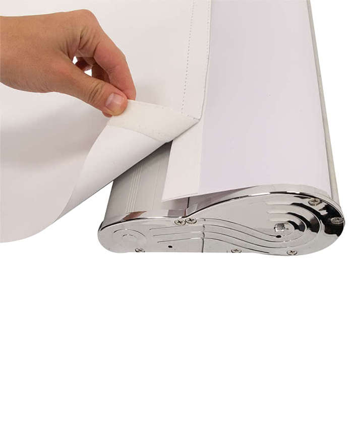Full Color 25" x 82" Stratus Retractable Banner Kit - White 6 Full Color 25" x 82" Stratus Retractable Banner Kit - White