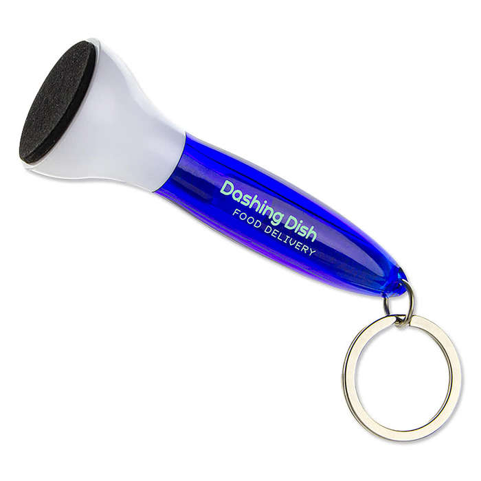 Swab Microfiber Earbud & Screen Cleaner Keychain - Black