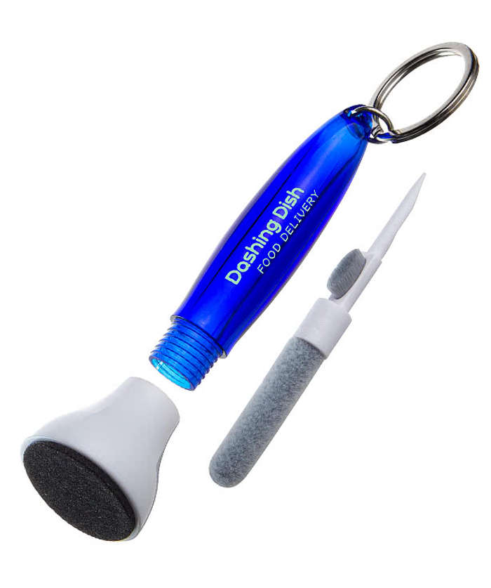 Swab Microfiber Earbud & Screen Cleaner Keychain - Black