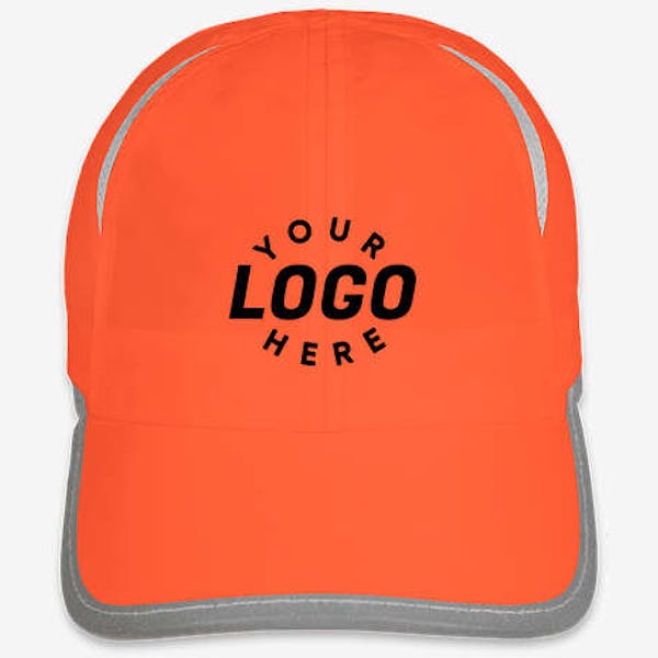 Big Accessories Colorblock Performance Running Hat - Bright Orange