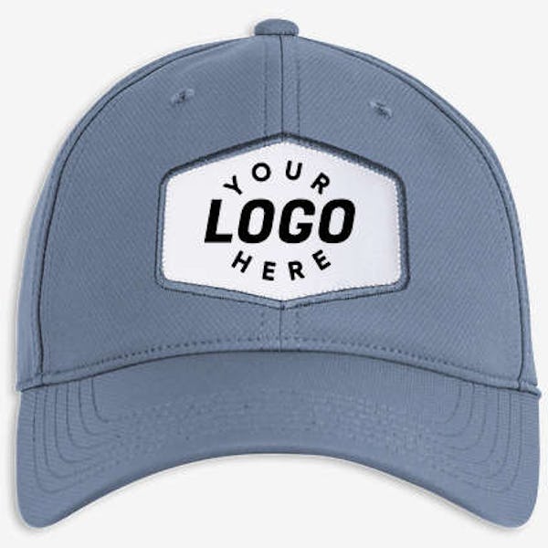 Ahead Frio Performance Baseball Hat - Hexagon Patch - Printed - Slate Blue