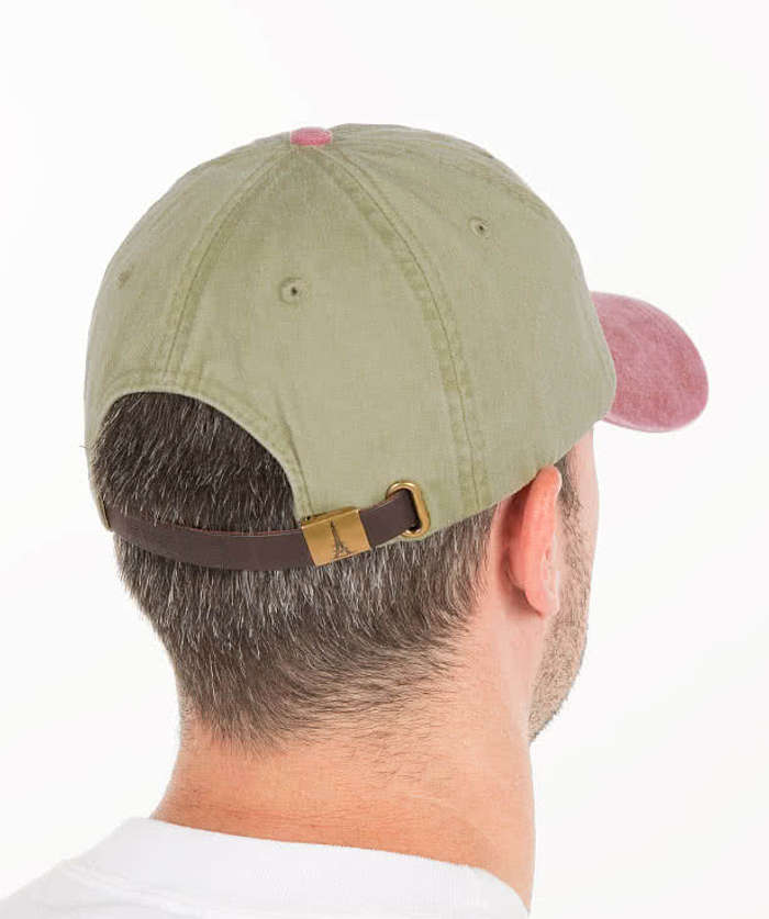 Adams Pigment Dyed Two-Toned Hat - Khaki / Spruce Green 5 Adams Pigment Dyed Two-Toned Hat - Khaki / Spruce Green