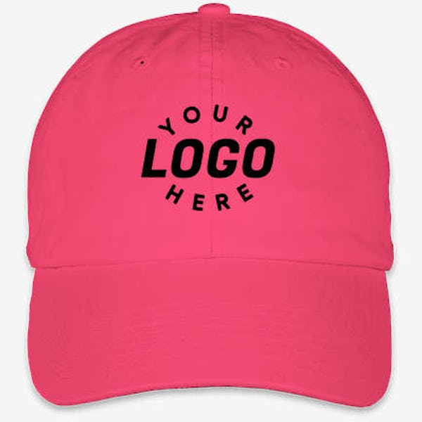 Bayside USA-Made Cotton Twill Hat - Bright Pink