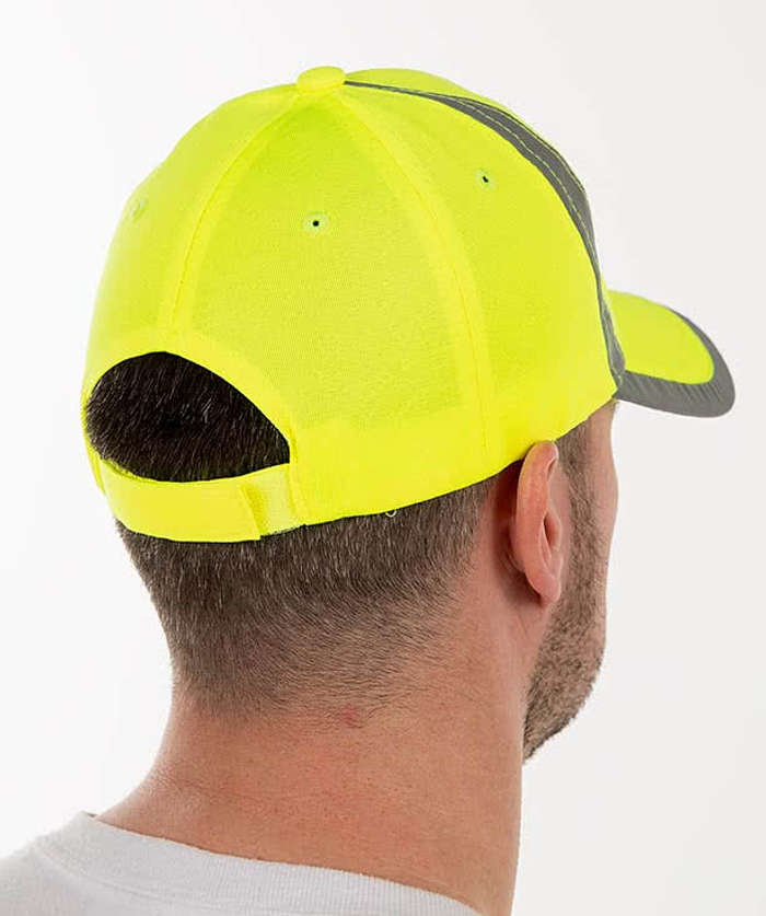 Big Accessories Reflective Safety Hat - Bright Yellow 5 Big Accessories Reflective Safety Hat - Bright Yellow