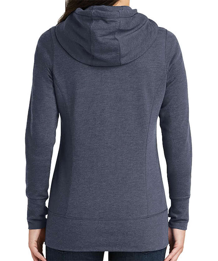 New Era Women's Tri-Blend Zip Hoodie - True Navy Heather