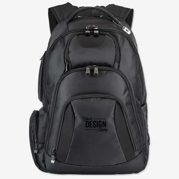 Basecamp Concourse Cross Weave 17" Computer Backpack - Black