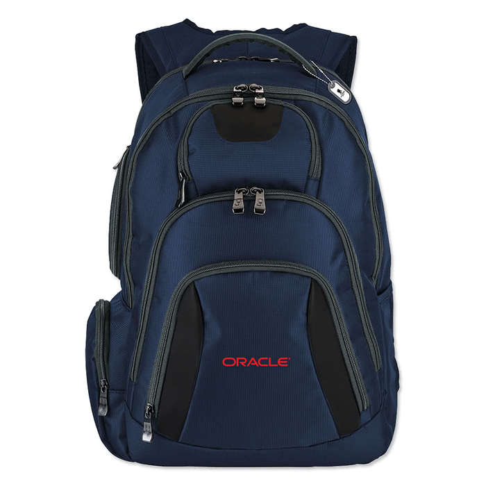 Basecamp Concourse Cross Weave 17" Computer Backpack - Black