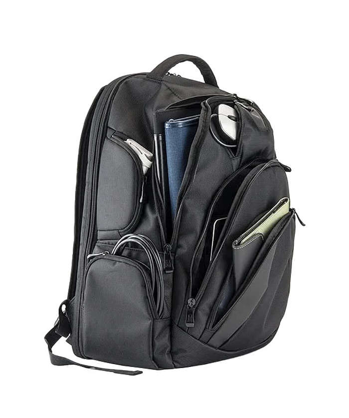 Basecamp Concourse Cross Weave 17" Computer Backpack - Black