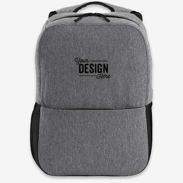 Port Authority Access Square 15" Computer Backpack - Heather Grey / Black