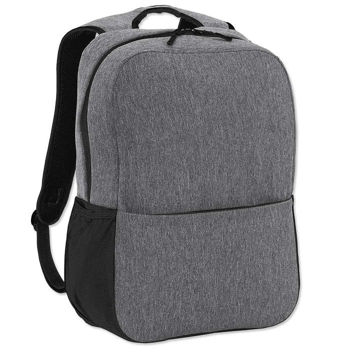 Port Authority Access Square 15" Computer Backpack - Heather Grey / Black 3 Port Authority Access Square 15" Computer Backpack - Heather Grey / Black