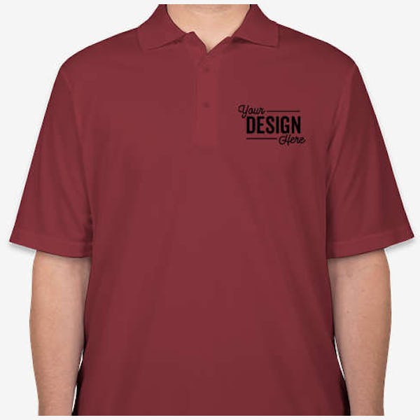 Core 365 Performance Pique Polo - Printed - Burgundy