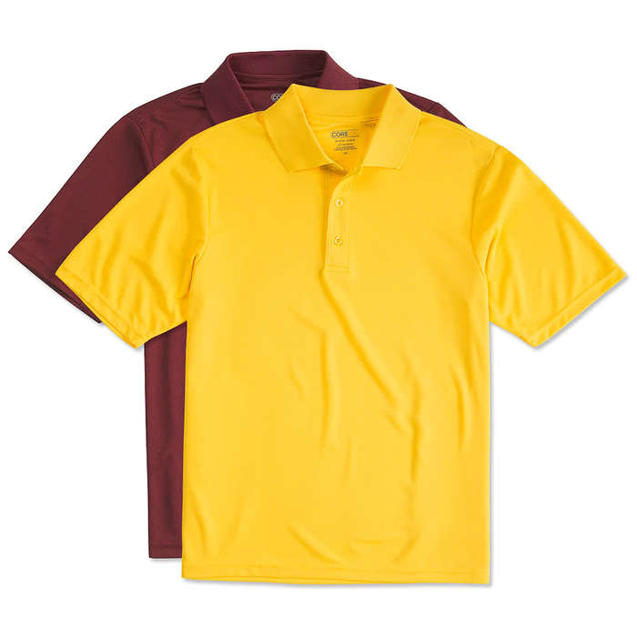 Core 365 Performance Pique Polo - Printed - Burgundy