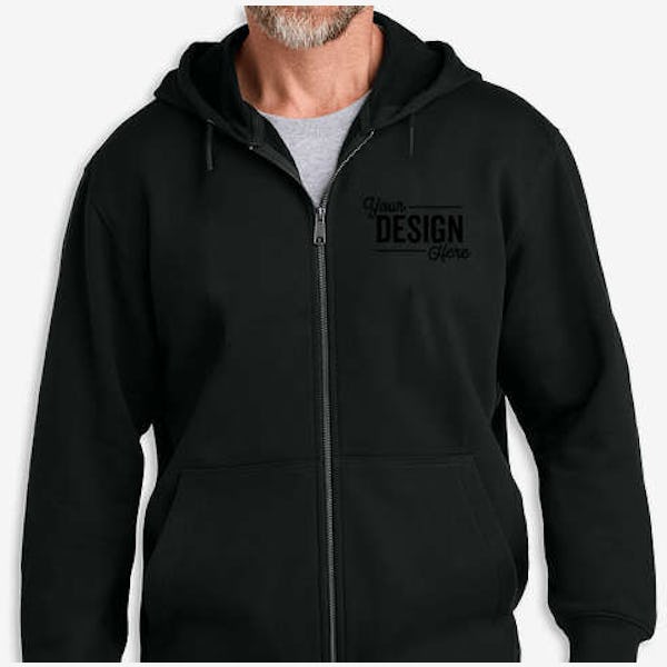 CornerStone Tough Fleece Zip Hoodie - Black